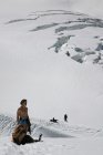 Италия-Франция. Канатная дорога через ледниковый массив Монблан (Montblanc, Monte Bianco). Станция – Punto Helbroner